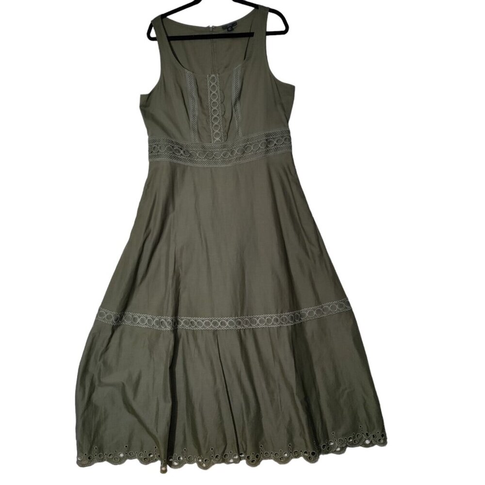 J. Crew Olive Green Maxi Dress